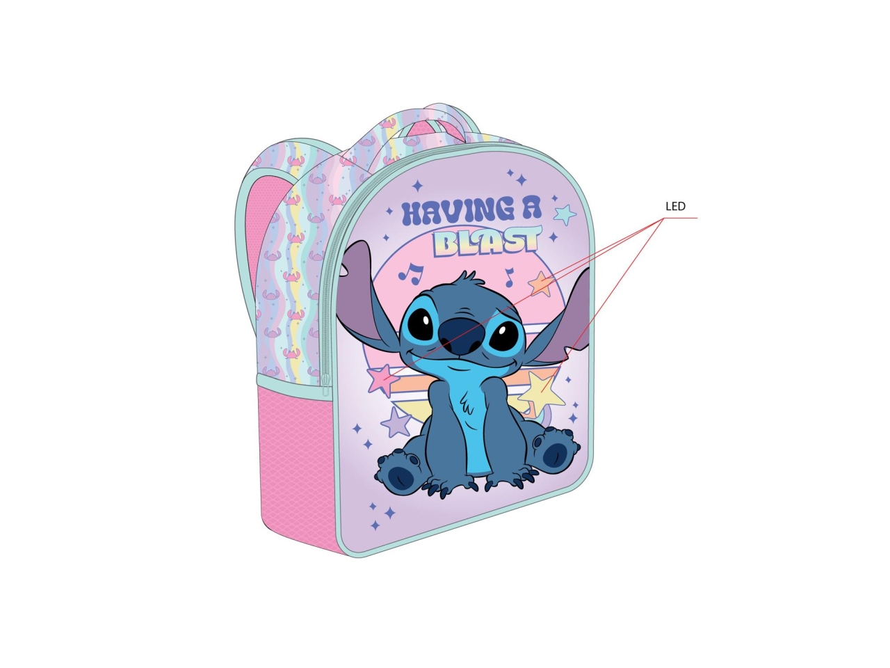 LILOE STITCH GIRL ZAINO ASILO LED 8002826