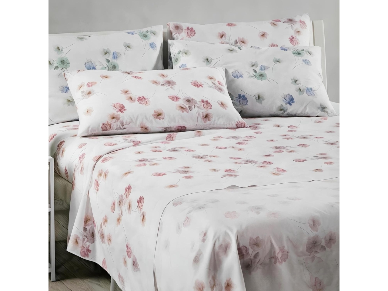 CALEFFI LENZUOLO FLORES 2 PIAZZE ROSA 1017041 CALEFFI LENZUOLO FLORES 2 PIAZZE ROSA 1017041