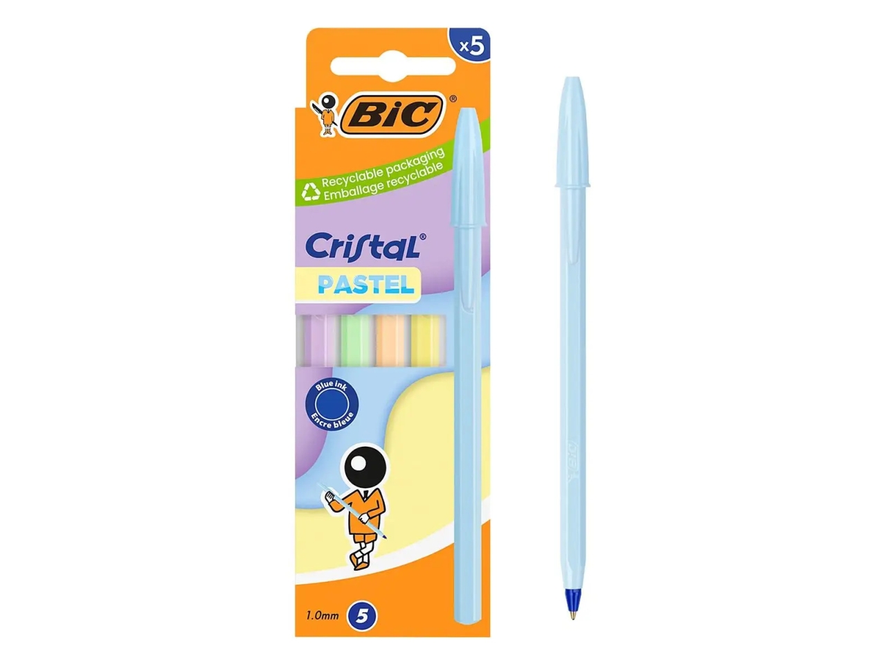 PENNA CRISTAL PASTEL CRDB SET DA 5 PZ 302561302561