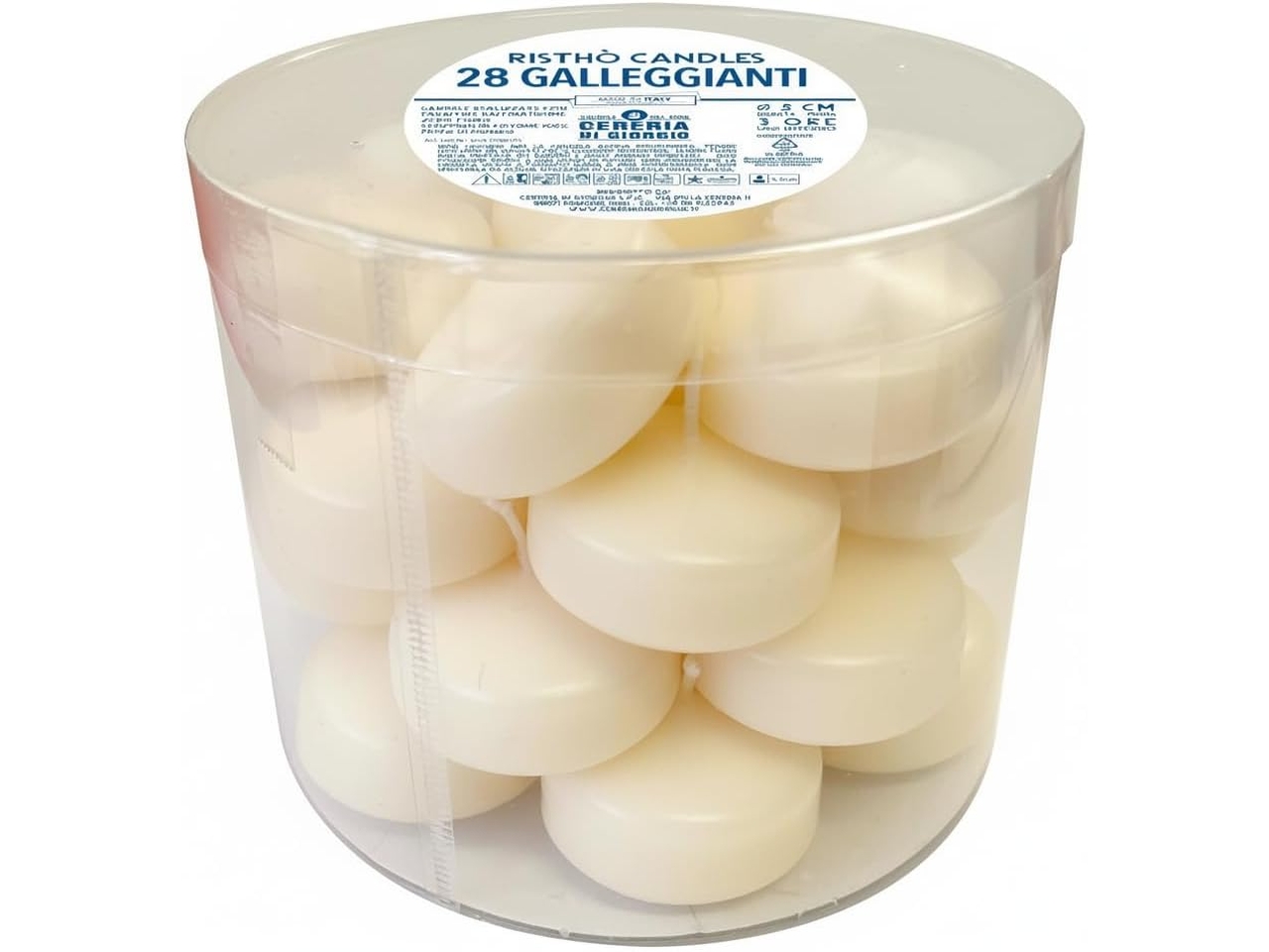 CANDELE GALLEGGIANTI 5CM 28PZ PANNA 34 56189 34 CANDELE GALLEGGIANTI 5CM 28PZ PANNA 34 56189 34