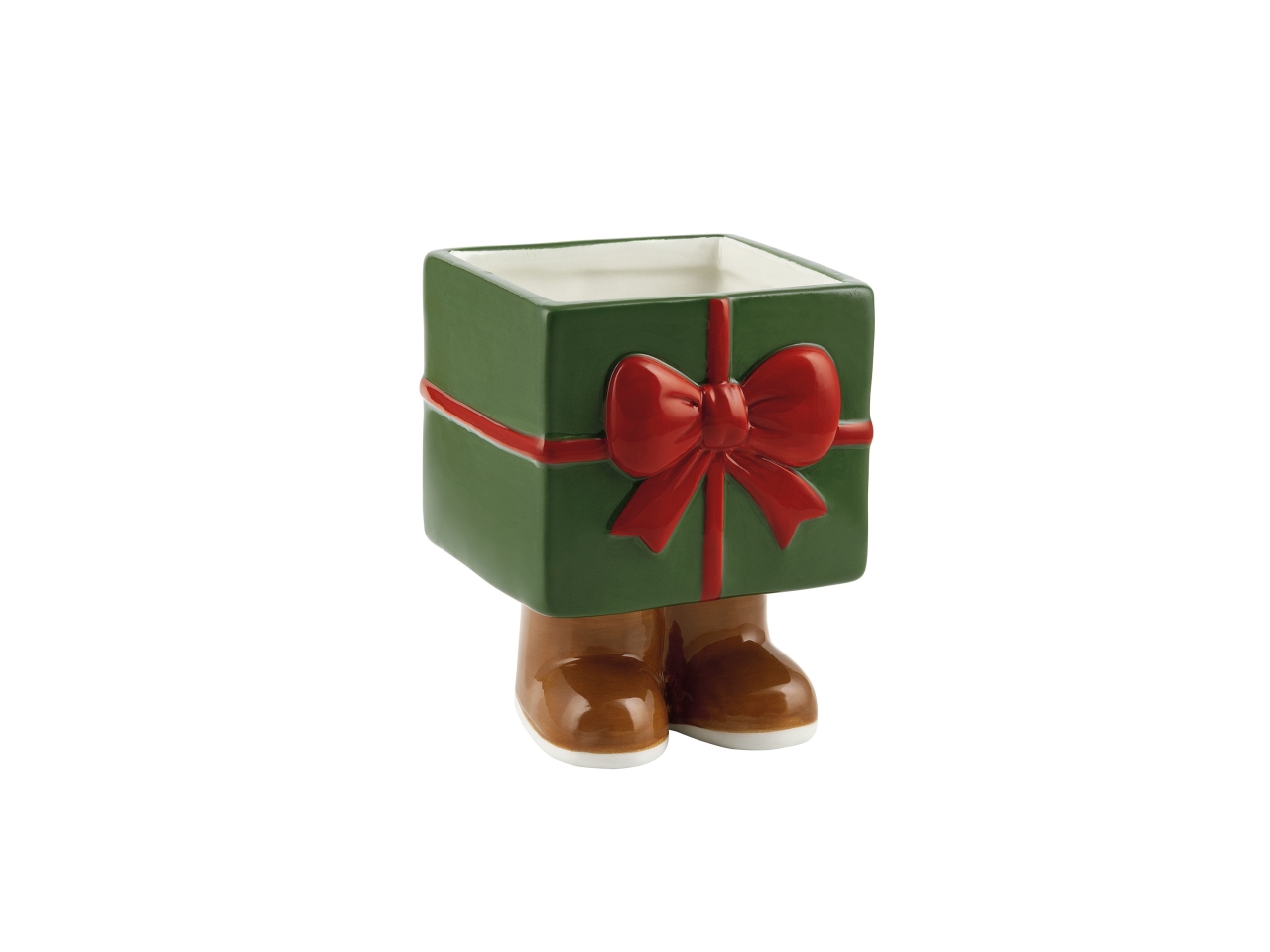 VASO PACCO REGALO C/PIEDI H.12CM VERDE AE-51A-VE VASO PACCO REGALO C/PIEDI H.12CM VERDE AE-51A-VE