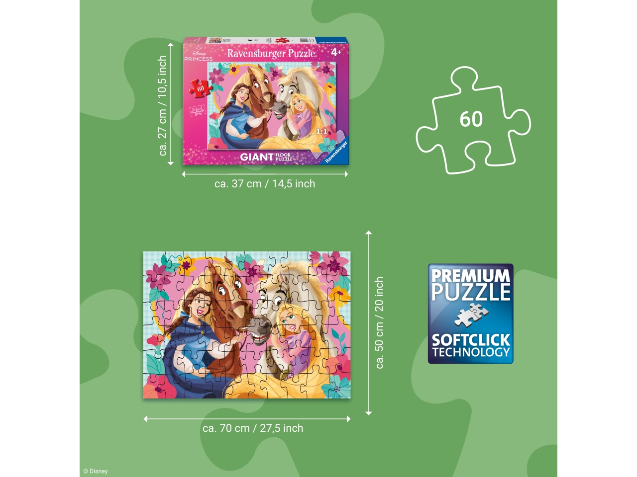 PUZZLE DISNEY PRINCESS B 60 PZ 12004754 PUZZLE DISNEY PRINCESS B 60 PZ 12004754