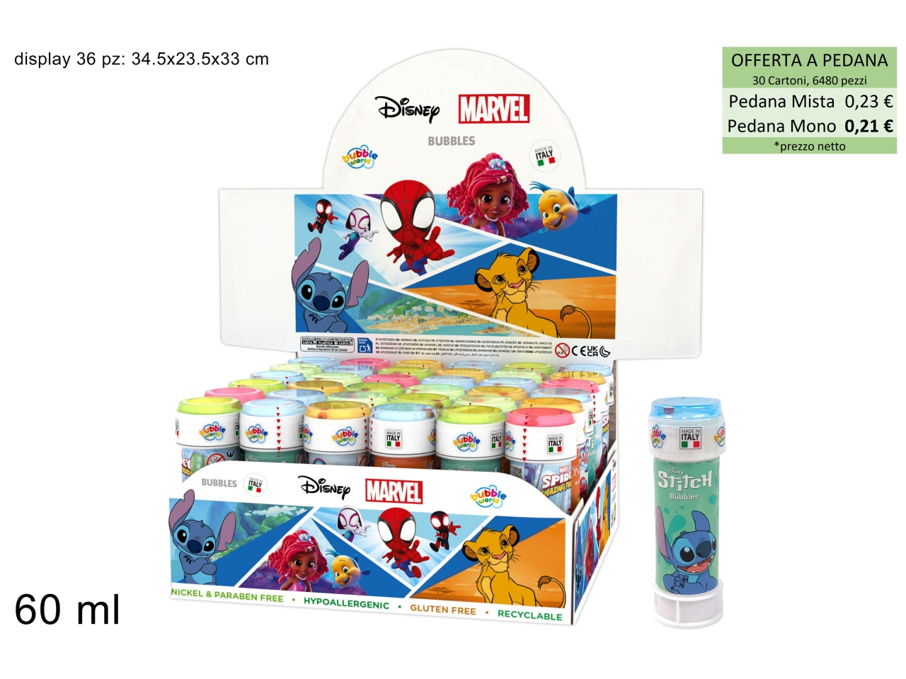 BOLLE DI SAPONE MARVEL DTO25000021