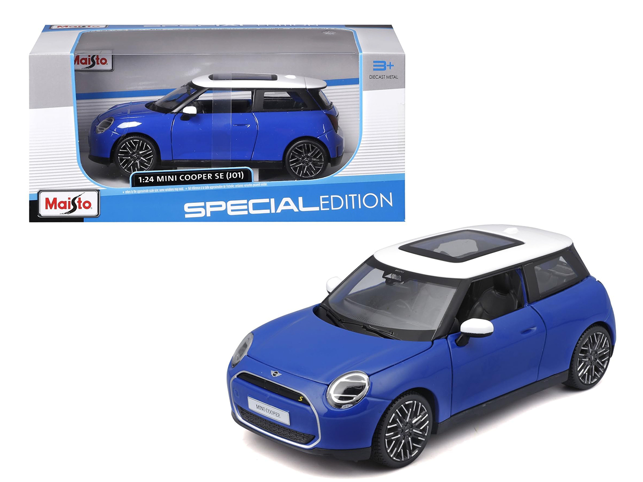 AUTO MINI COOPER 2024SE 1:24 BLUE 32926