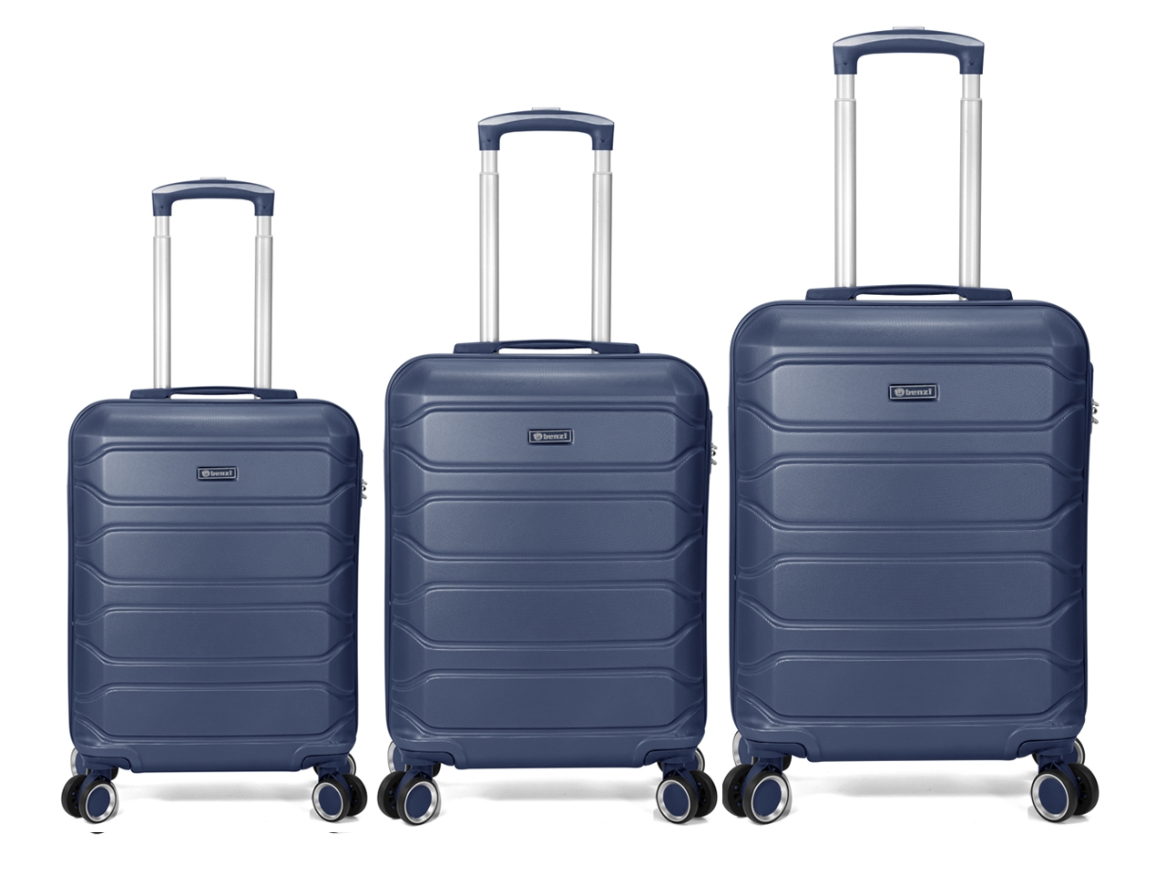 TROLLEY ABS 4 RUOTE DOPPIE BLU SET 3PZ BZ5807A-70 TROLLEY ABS 4 RUOTE DOPPIE BLU SET 3PZ BZ5807A-70