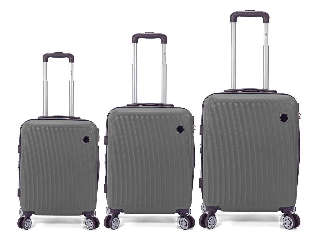 TROLLEY ABS 4 RUOTE ESP.GRIGIO SET 3PZ BZ5818G-70 TROLLEY ABS 4 RUOTE ESP.GRIGIO SET 3PZ BZ5818G-70