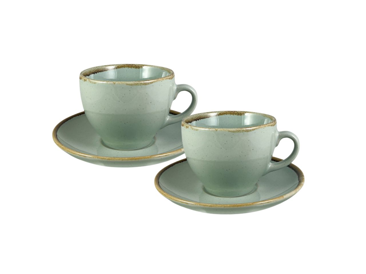 TIERRA TAZZE CAPPUCCINO SALVIA 2PZ C/PIATT.57892