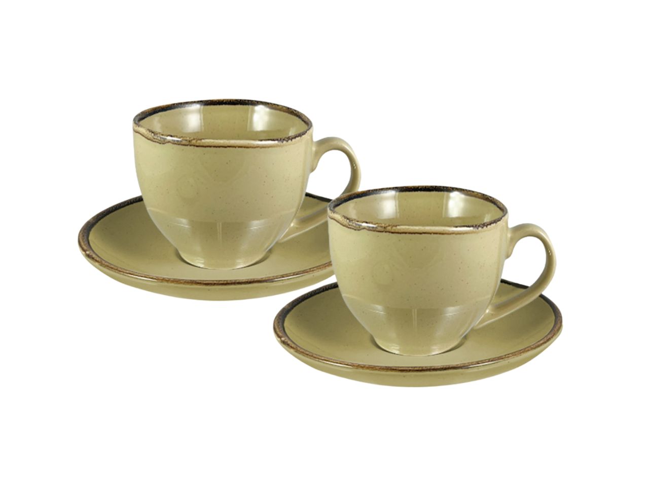 TIERRA TAZZE CAPPUCCINO TABACCO 2PZ C/PIATT.57893