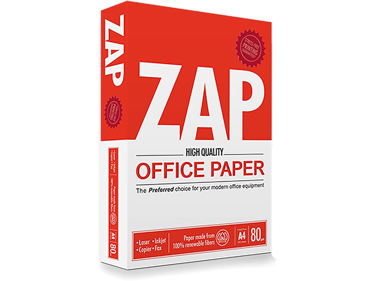 ZAP RISMA 80GR MISURA 210X297MM FORMATO A4 ZAP RISMA 80GR MISURA 210X297MM FORMATO A4