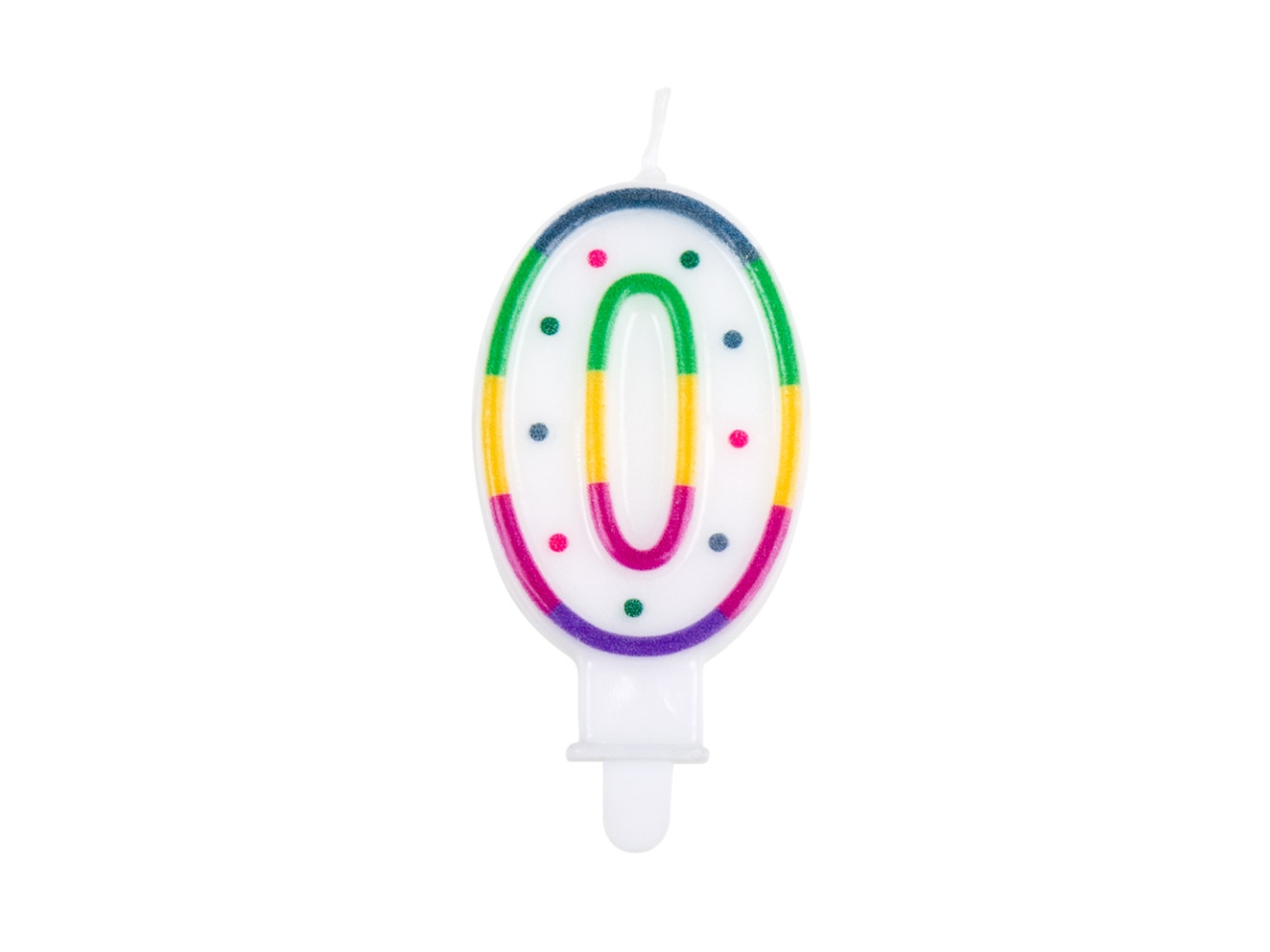 CANDELA NUMERALE N. 0 MULTICOLOR 63190 CANDELA NUMERALE N. 0 MULTICOLOR 63190