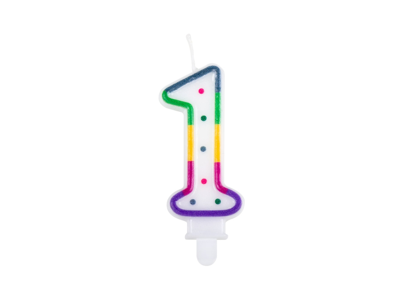 CANDELA NUMERALE N. 1 MULTICOLOR 63191 CANDELA NUMERALE N. 1 MULTICOLOR 63191