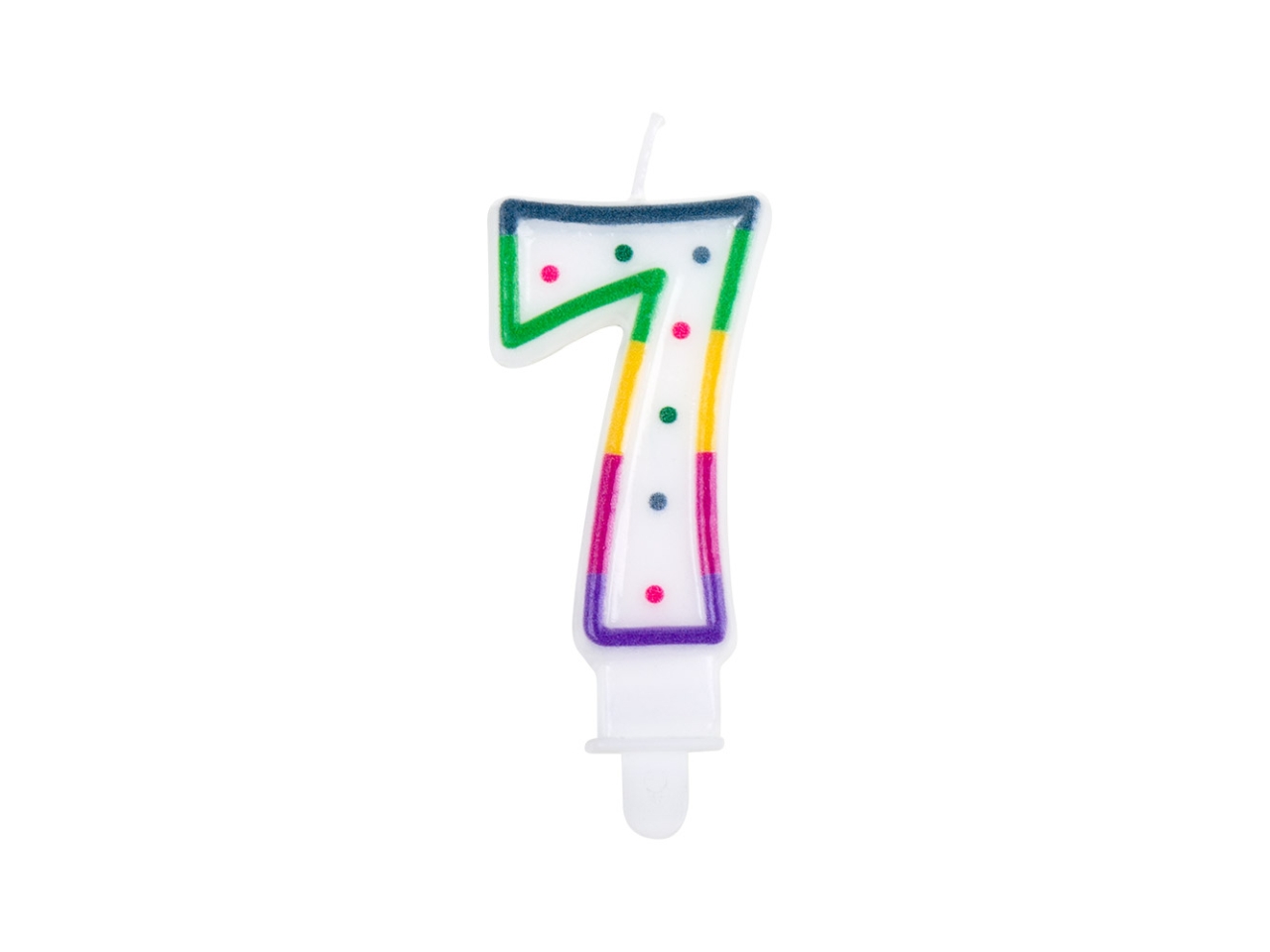 CANDELA NUMERALE N. 7 MULTICOLOR 63197 CANDELA NUMERALE N. 7 MULTICOLOR 63197