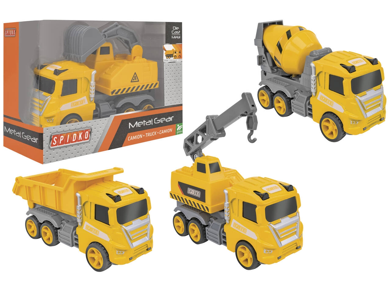 VEICOLI DA LAVORO DIE CAST A FRIZIONE 4 ASS.41813