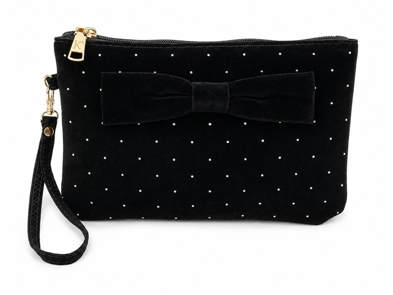 POCHETTE LE KIKKE NOIR VELVET CB1034