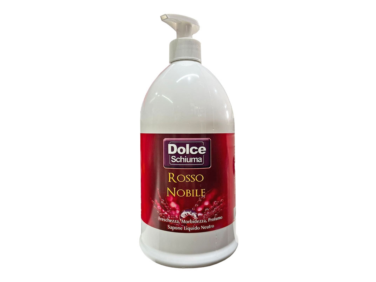 DOLCE SCHIUMA SAPONE LIQUIDO 1LT ROSSO NOBILE $ DOLCE SCHIUMA SAPONE LIQUIDO 1LT ROSSO NOBILE $