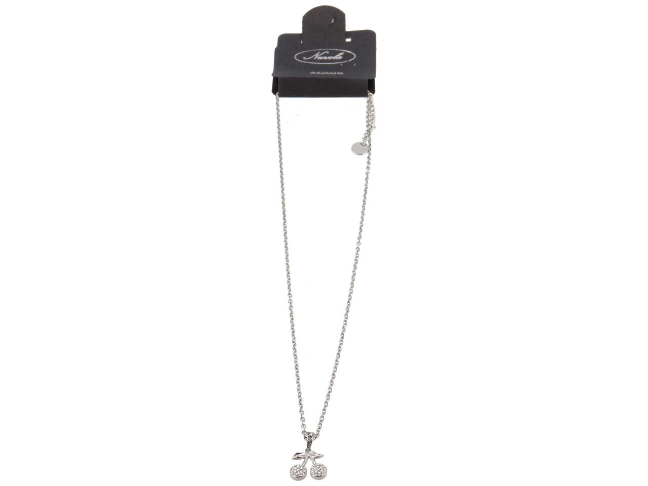CATENINA CON CILIEGIE A ZIRCONCINI ARGENTO CATENINA CON CILIEGIE A ZIRCONCINI ARGENTO