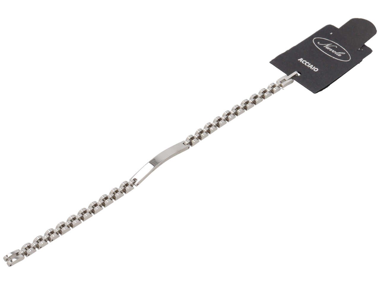 BRACCIALE MAGLIA OYSTER PLACCA ACCIAIO BRACCIALE MAGLIA OYSTER PLACCA ACCIAIO
