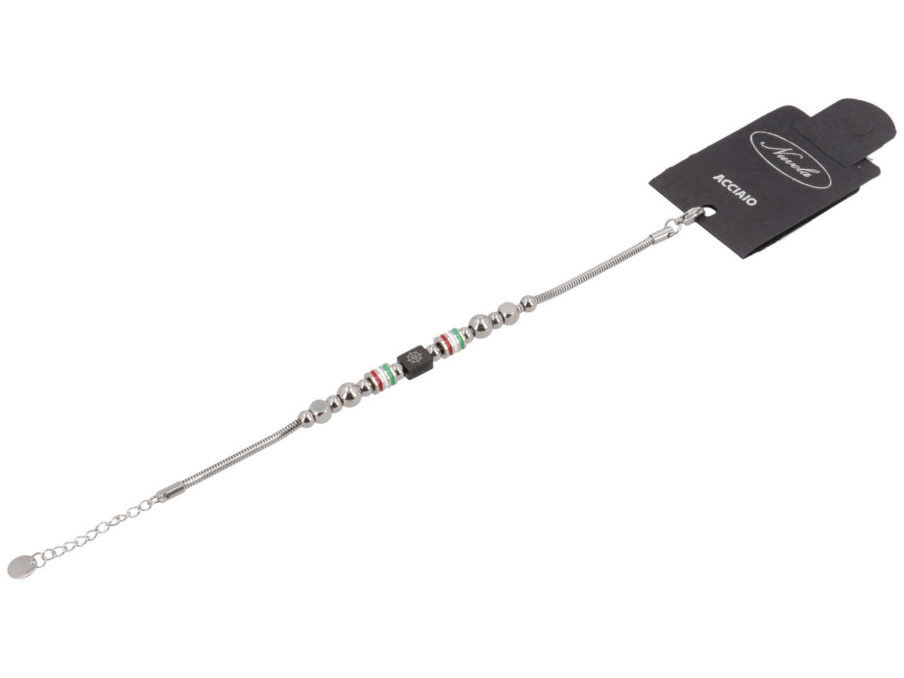 BRACCIALE UOMO BANDIERA E CUBO CON TIMONE BRACCIALE UOMO BANDIERA E CUBO CON TIMONE