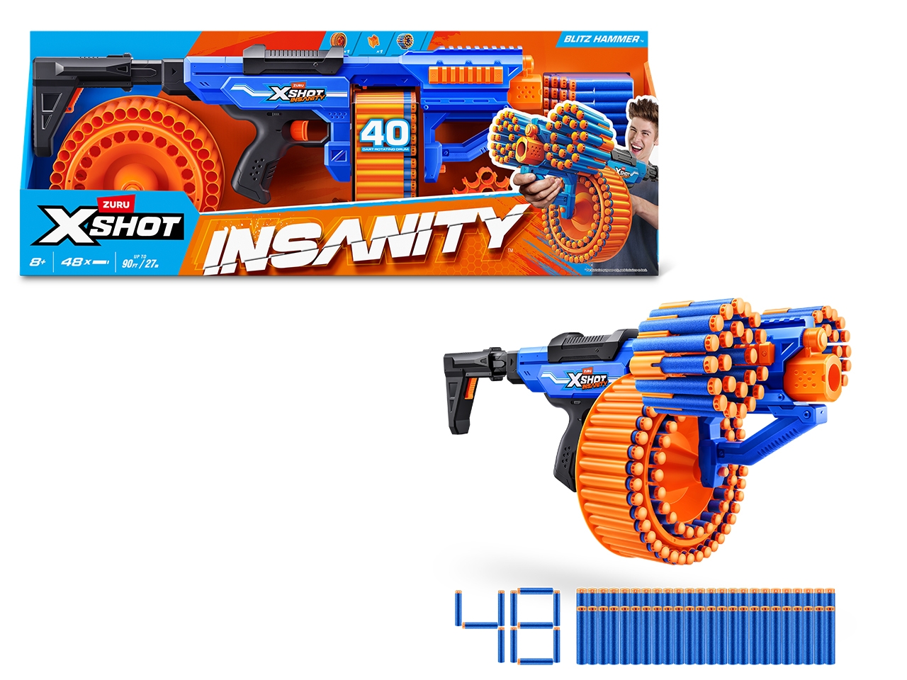 X-SHOT INSANITY BLITZ HAMMER 36917 36917