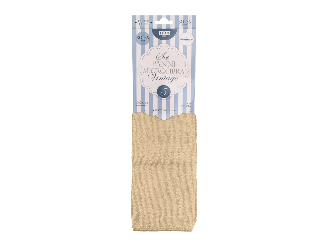 IRGE PANNO MICROFIBRA 5PZ 30X35CM VINT PAN7582A $