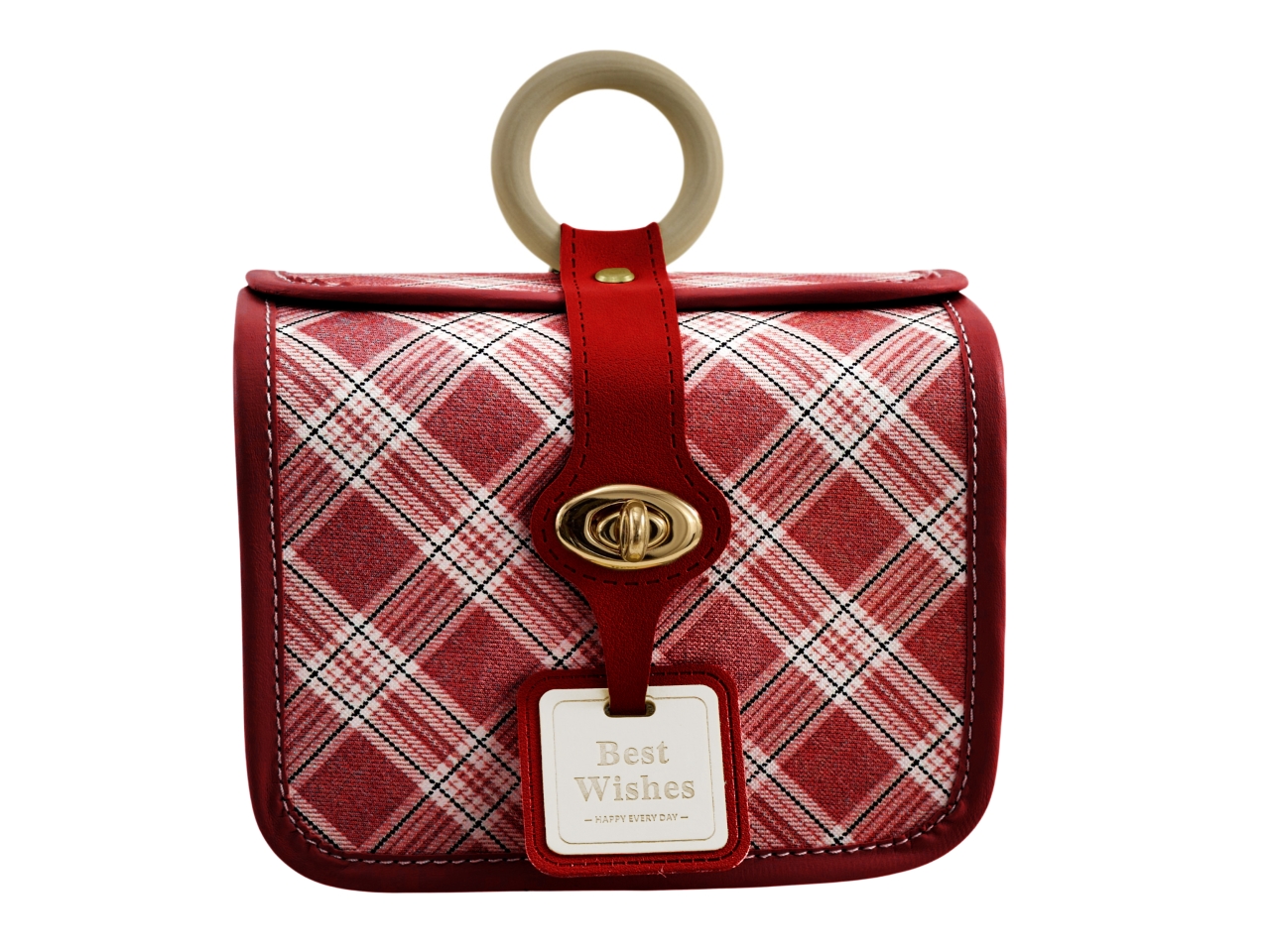 VINTAGE BAULETTO RETT.17,8X12,7X14CM ROSSO1441088