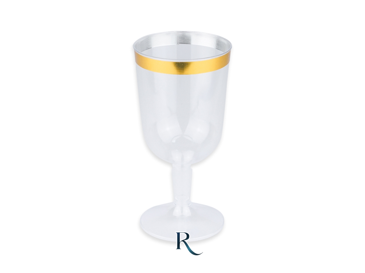 CALICI RIUTILIZ.180CC 6PZ CRYSTAL/GOLD 21033