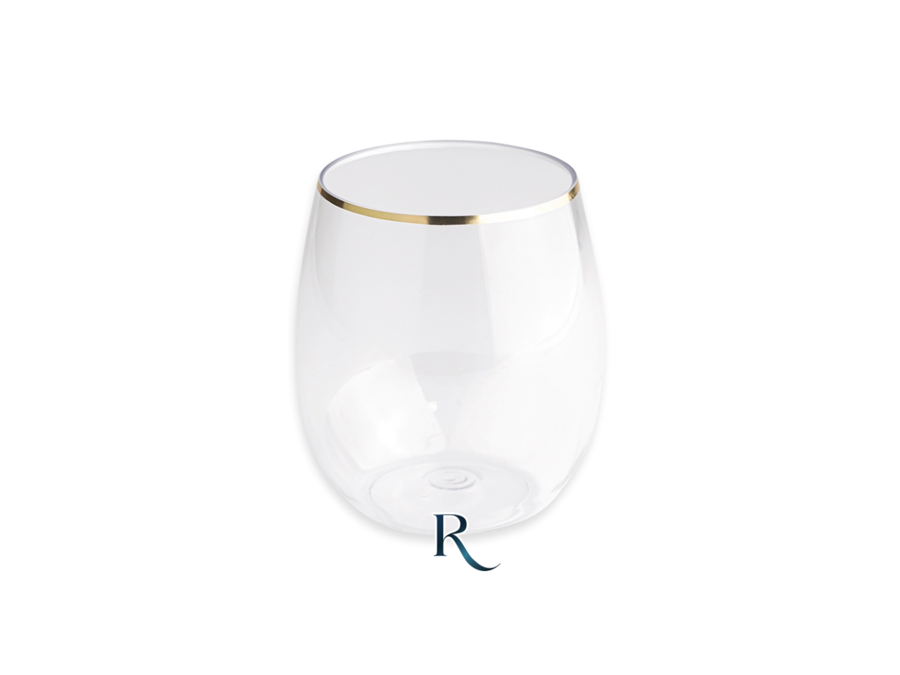 BICCHIERI RIUTILIZ.360CC 6PZ CRYSTAL/GOLD 21025