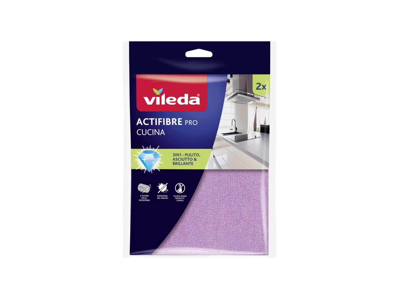 VILEDA PANNO ACTIFIBRE PRO CUCINA 2PZ 183307