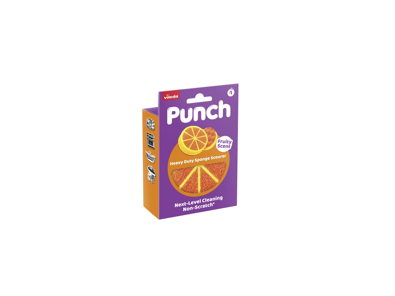 VILEDA PUNCH SPUGNA ABRASIVA ARANCIA 180758