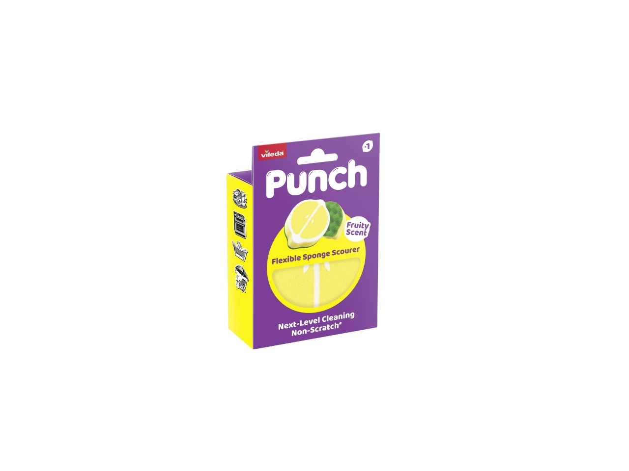 VILEDA PUNCH SPUGNA ABRASIVA LIMONE 182804