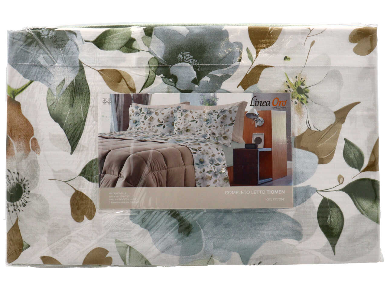 TIOMEN COMPL.LETTO COTONE STAM.2P SALV.LN1863-301