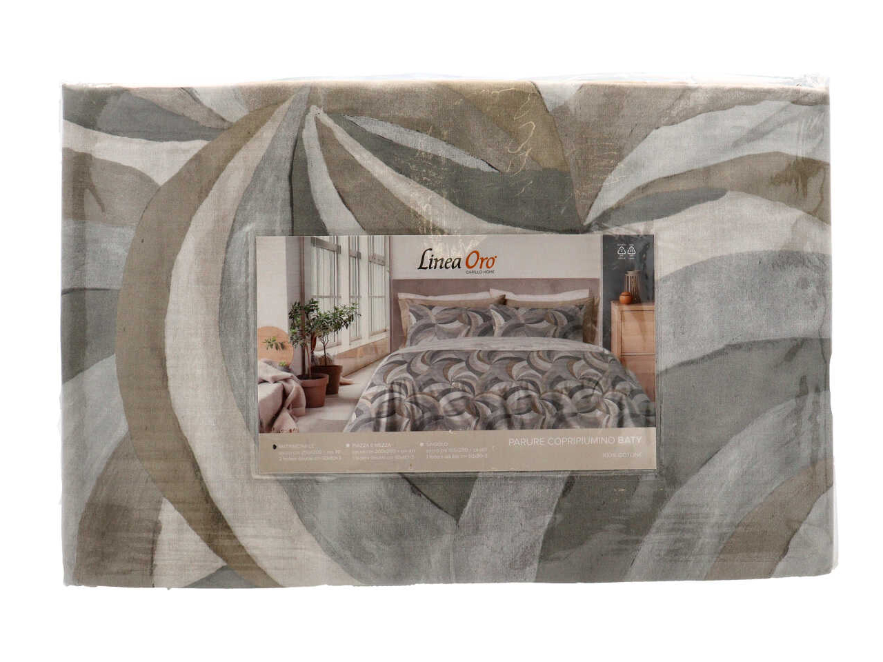 BATY PARURE COPRIPIUM.COTONE 2P GRIGIO LF0983-201