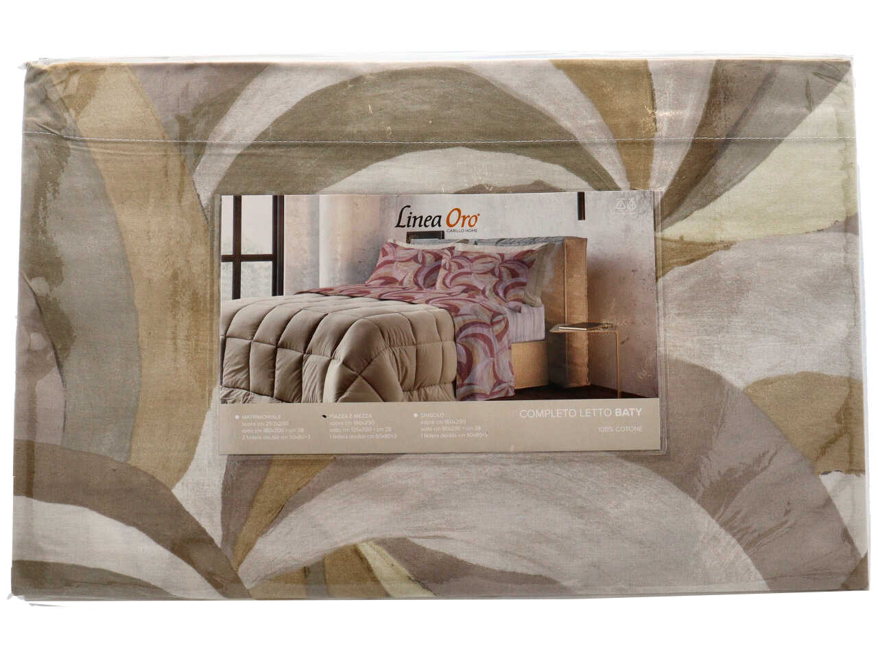 BATY COMPL.LETTO COTONE STA.1P1/2 TORT.LN1865-101