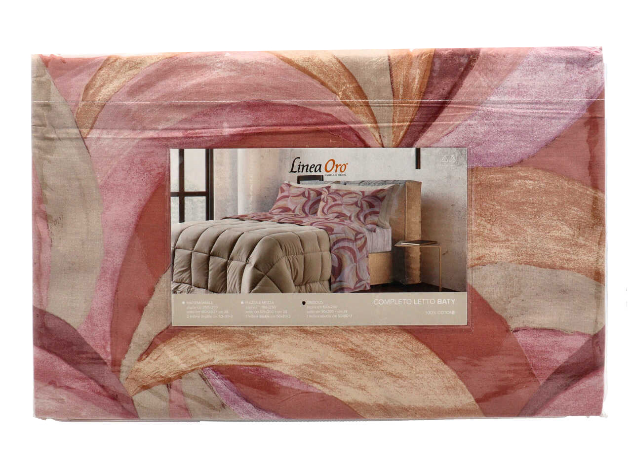 BATY COMPLETO LETTO COTONE STAMP.1P ROSALN1866-301