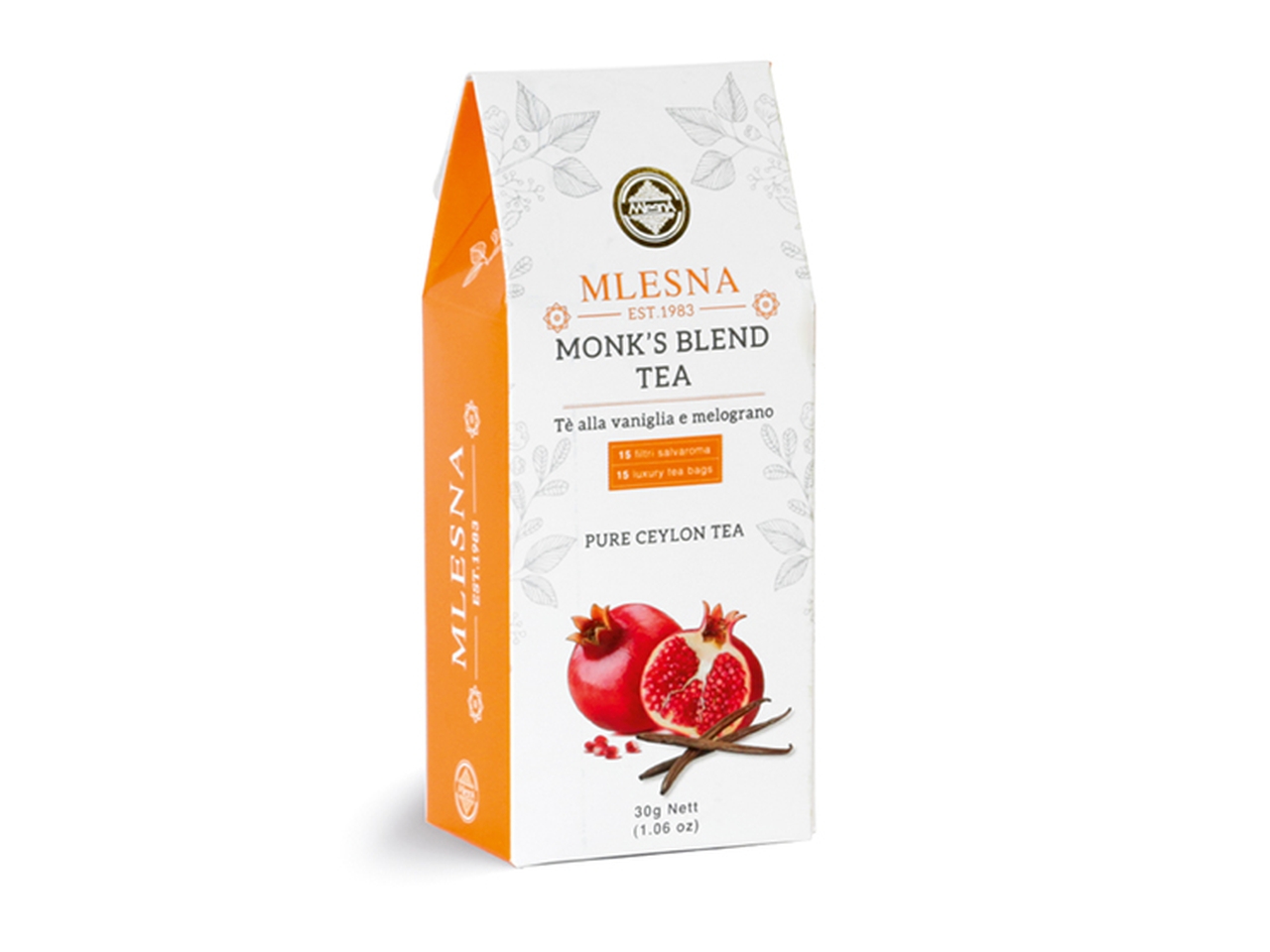 TE’ MONK’S BLEND VANIGLIA/MELOGRANO 2GR 15PZML905