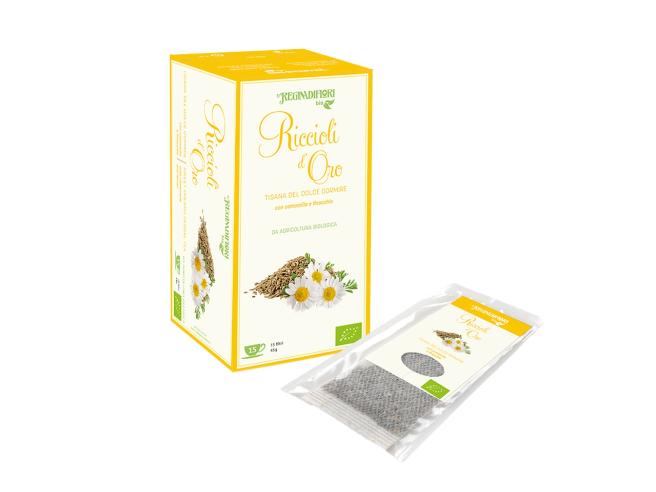 TISANA BIOLOGICA RICCIOLI D’ORO 3GR 15PZ RFB71