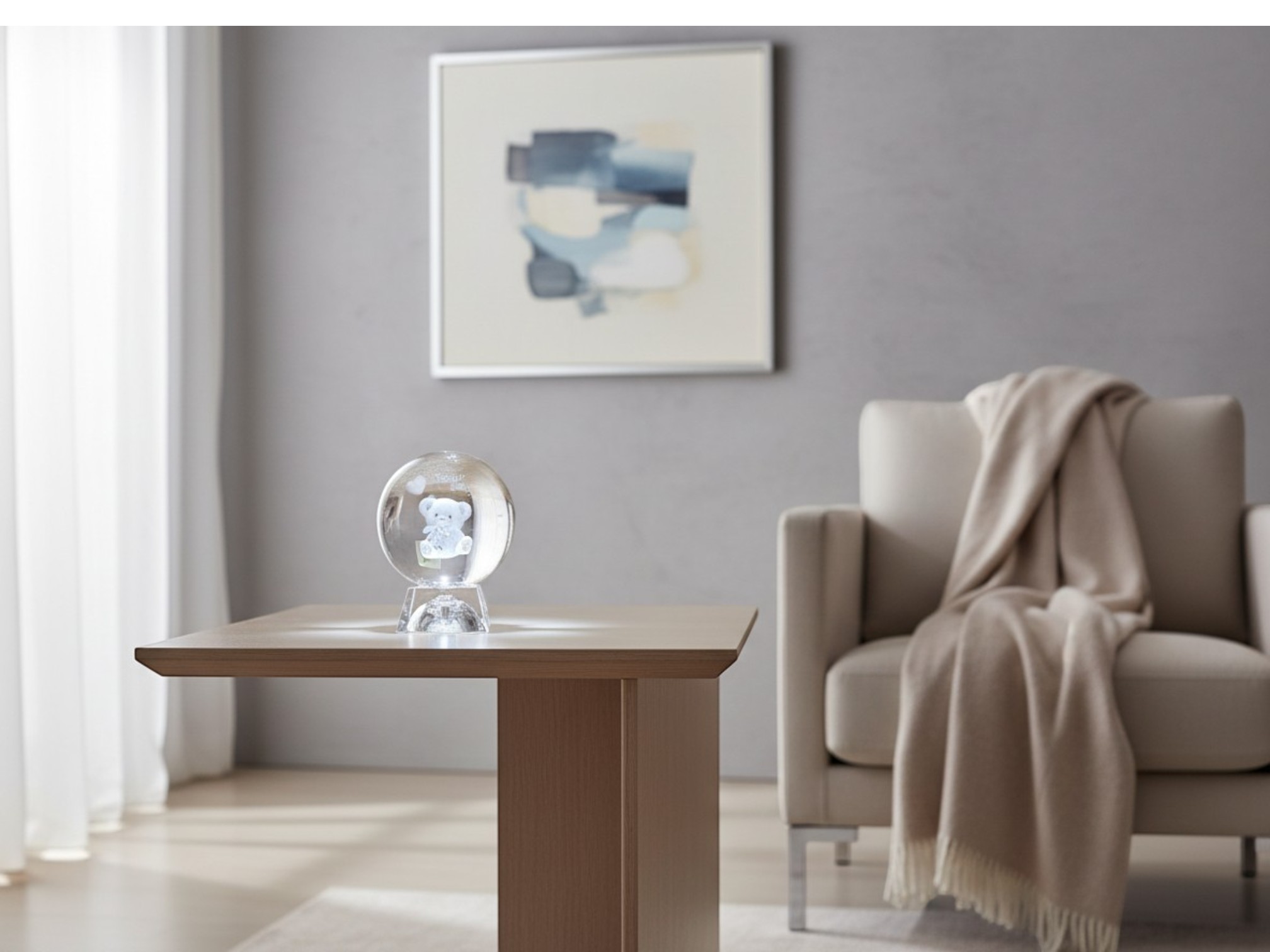SFERA ORSETTO LUMINOSA 8CM W212