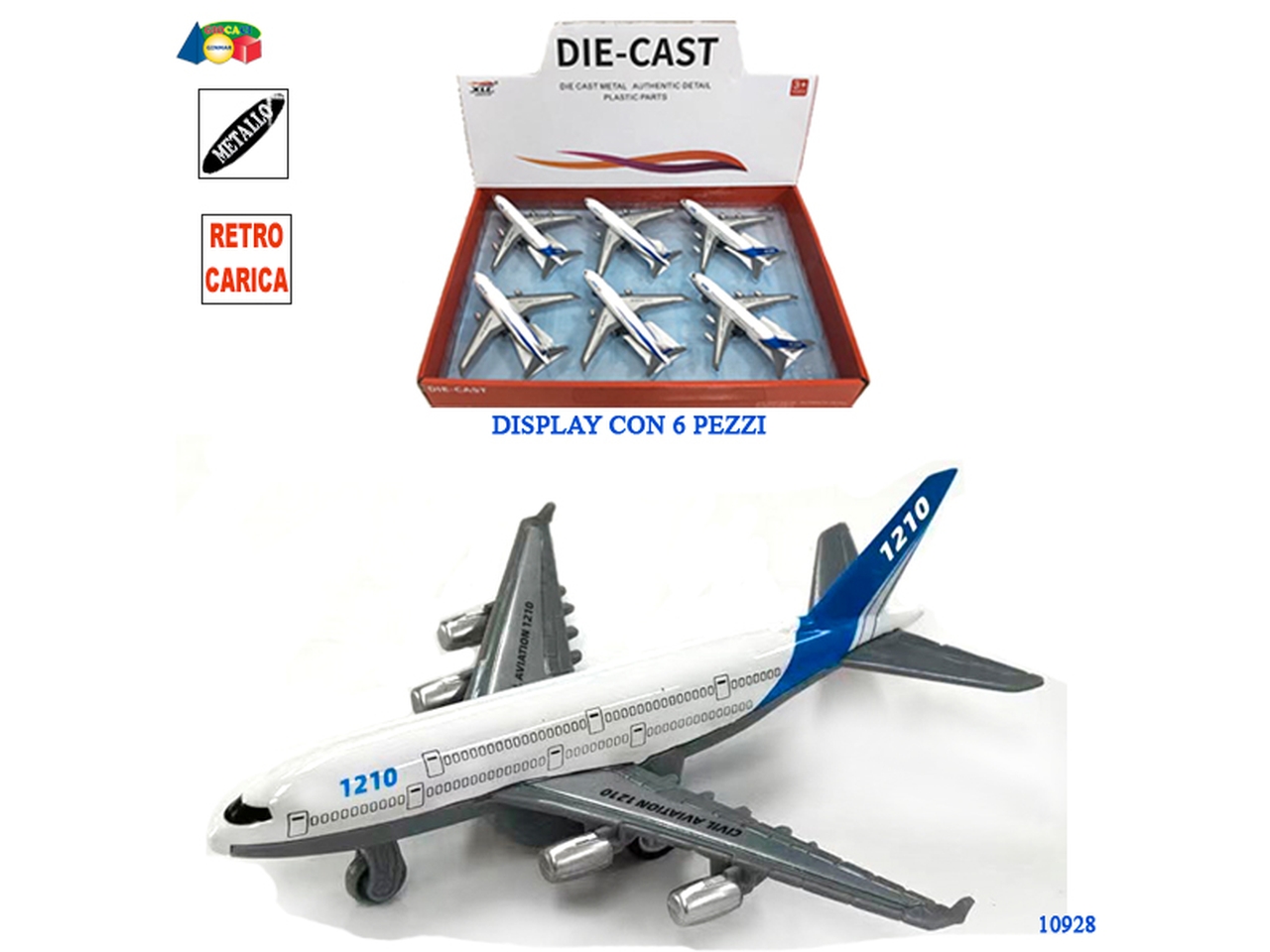 AEREO MET A RETROCARICA 10928 AEREO MET A RETROCARICA 10928