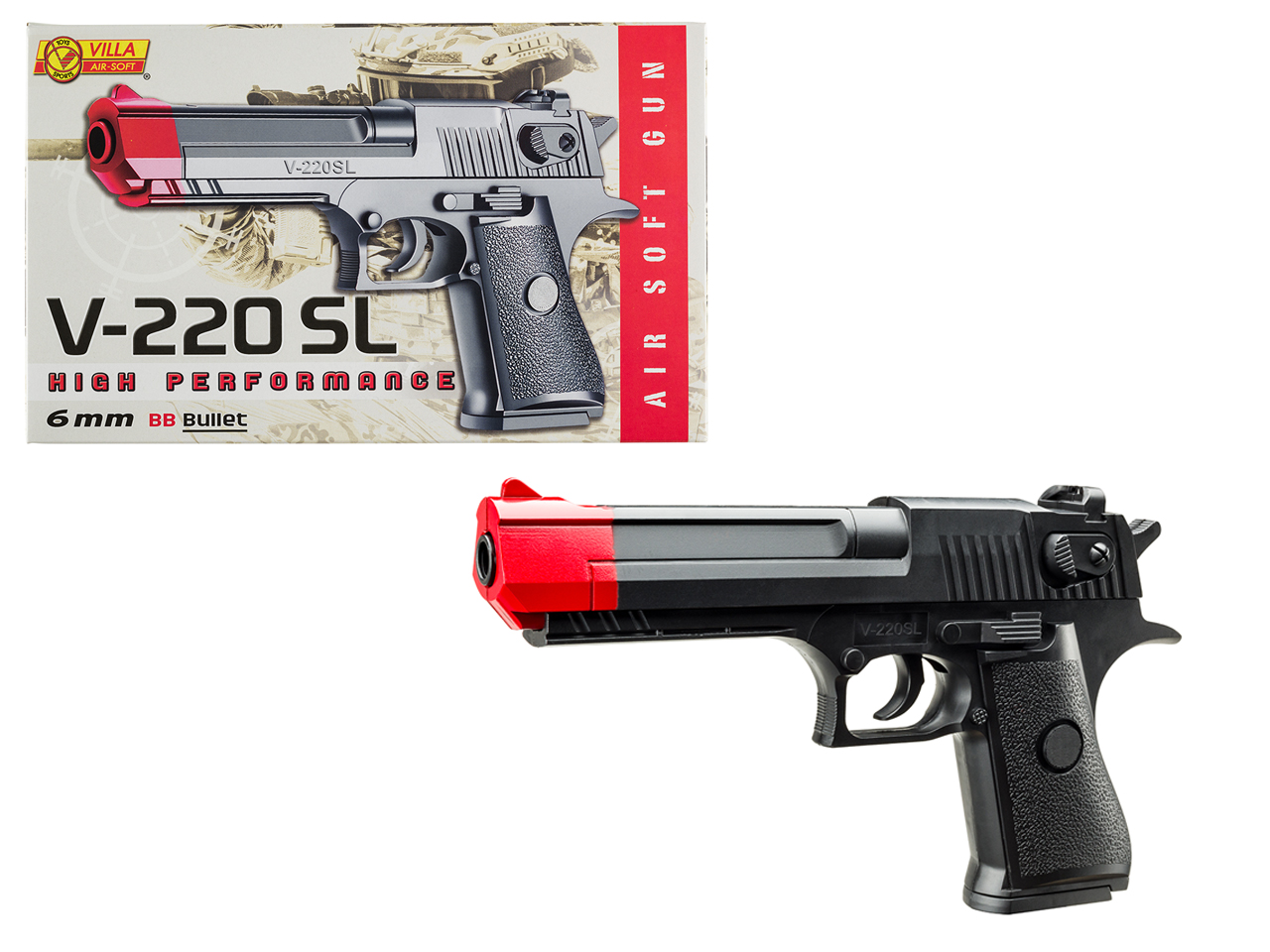 PISTOLA V-220SL AIR SOFT CALIBRO 6MM 220