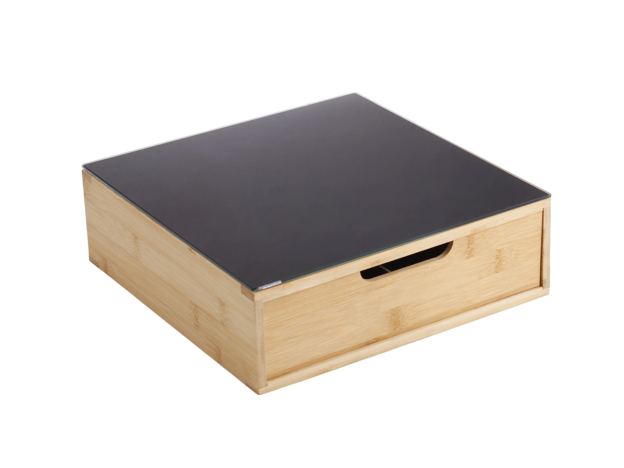 CASSETTO P.CIALDE BAMBOO/VETRO30X30XH.10CM0052616