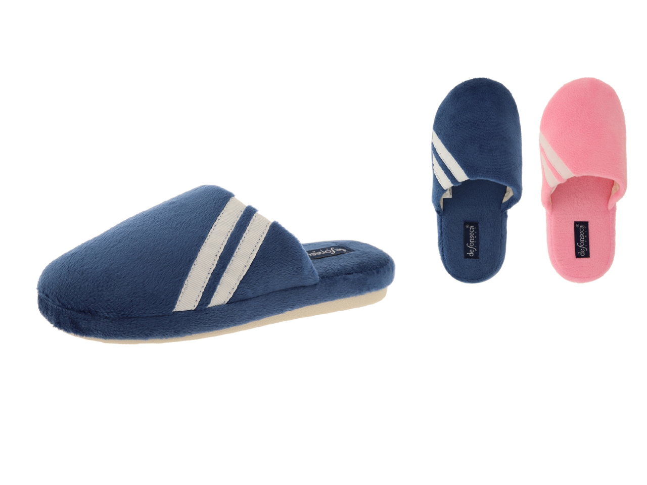 PANTOFOLA ROMA TG.30/37 BLU/ROSA ASS. BC75-UC61