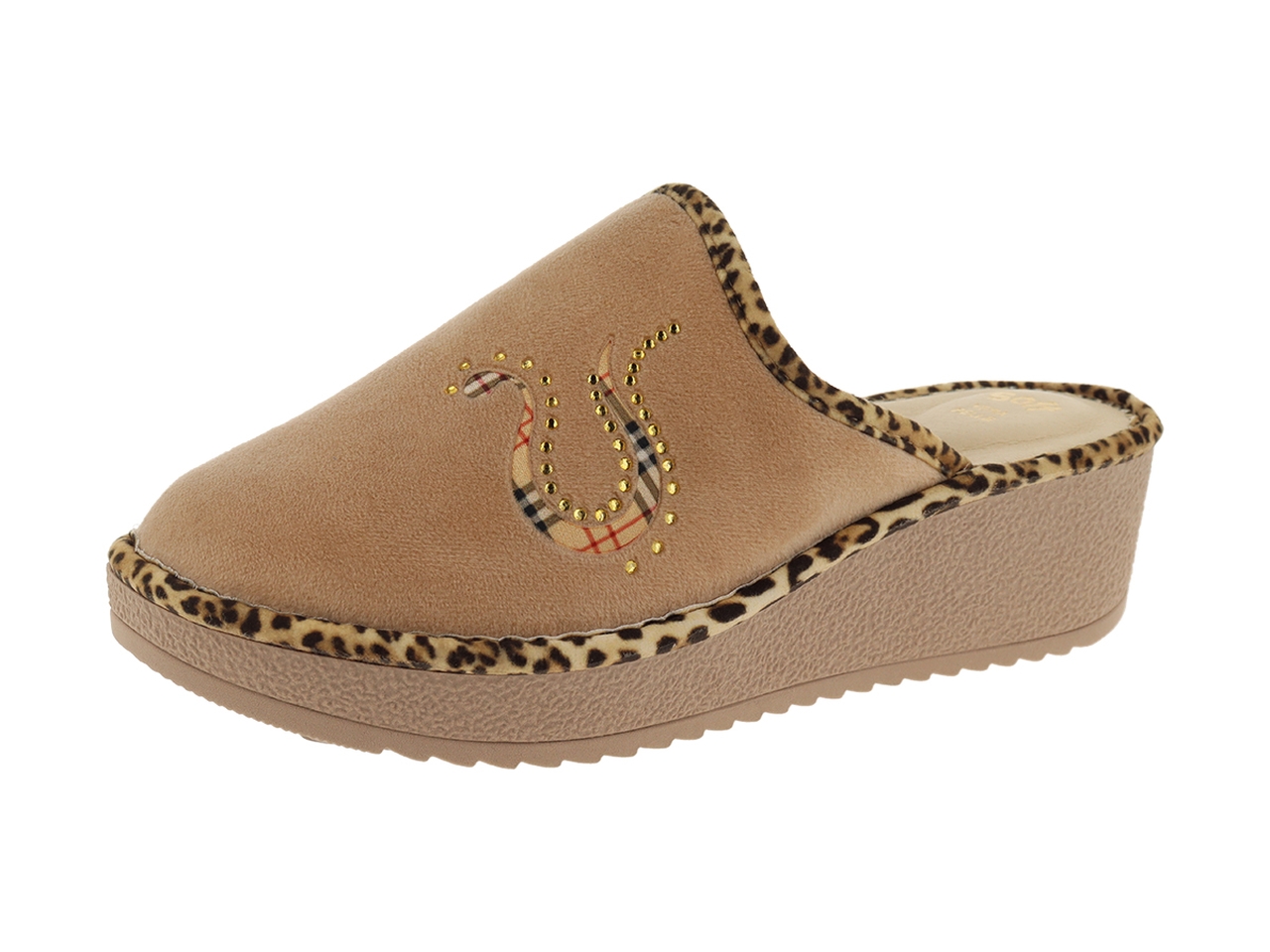 PANTOFOLA DONNA BASILIA TG.36/40 BEIGEBDNM-WC00BX