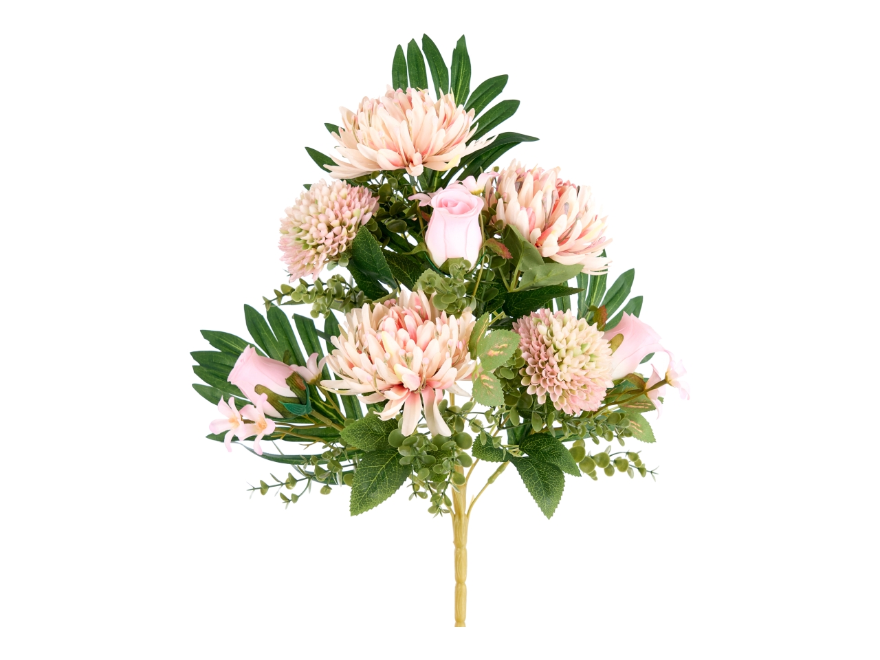 MAZZO CRISANTEMO E PON PON 45CM ROSA A26387_04