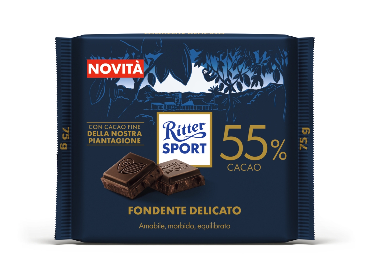 RITTER SPORT FONDENTE DELICATO 55% 75GR 7500
