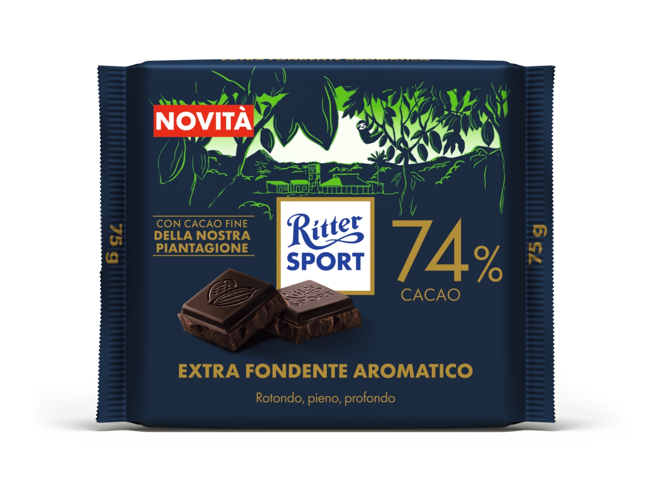 RITTER SPORT EXTRA FONDENTE AROMATICO 74%75GR7510