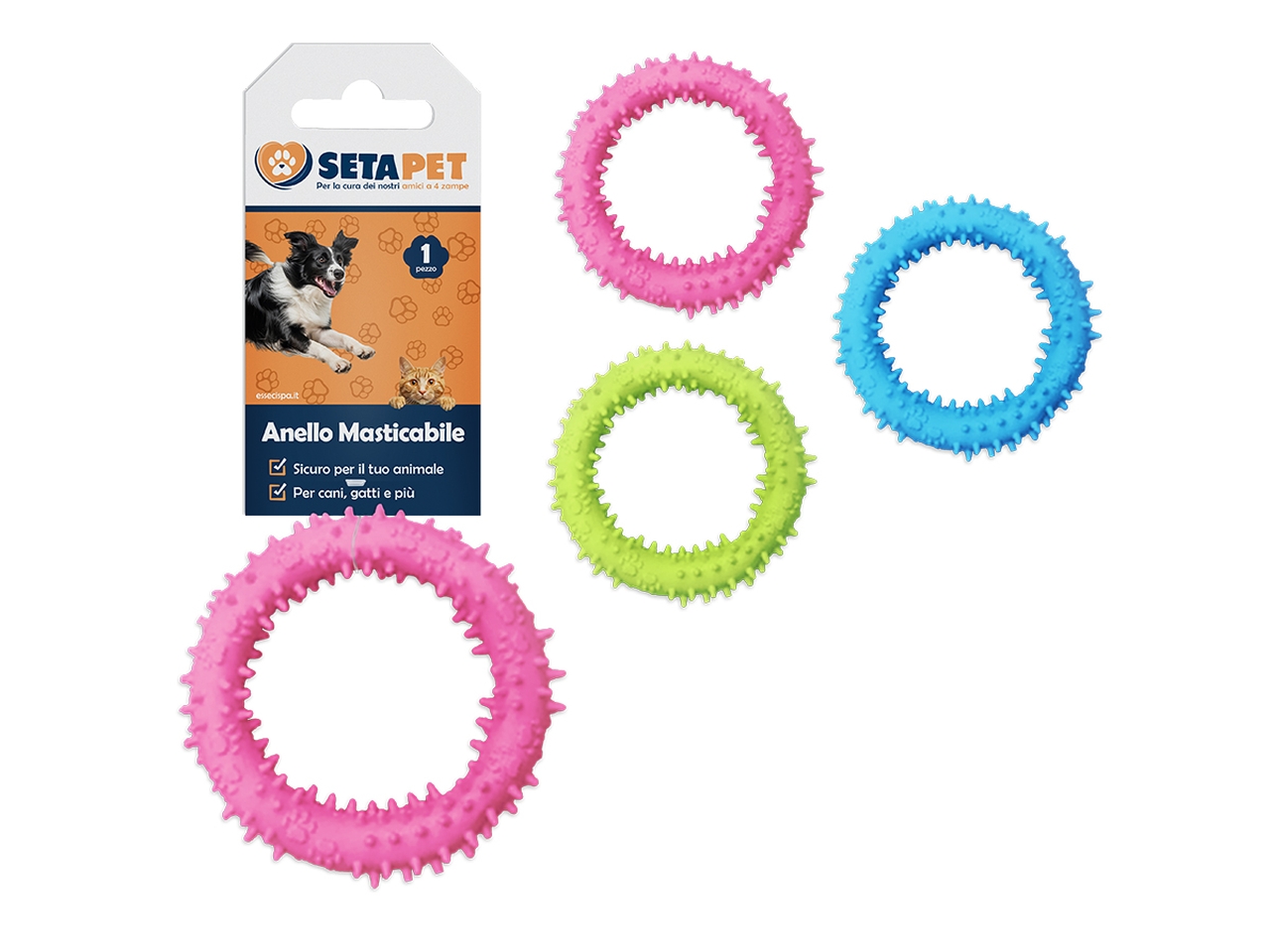 ANELLO MASTICABILE PER CANI 12CM ASS. 03725