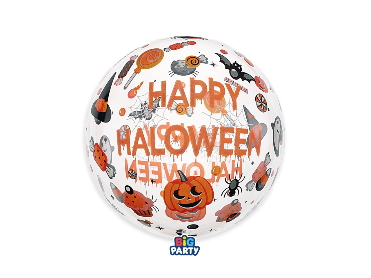PALLONCINO BUBBLE 45CM HAPPY HALLOWEEN 77720