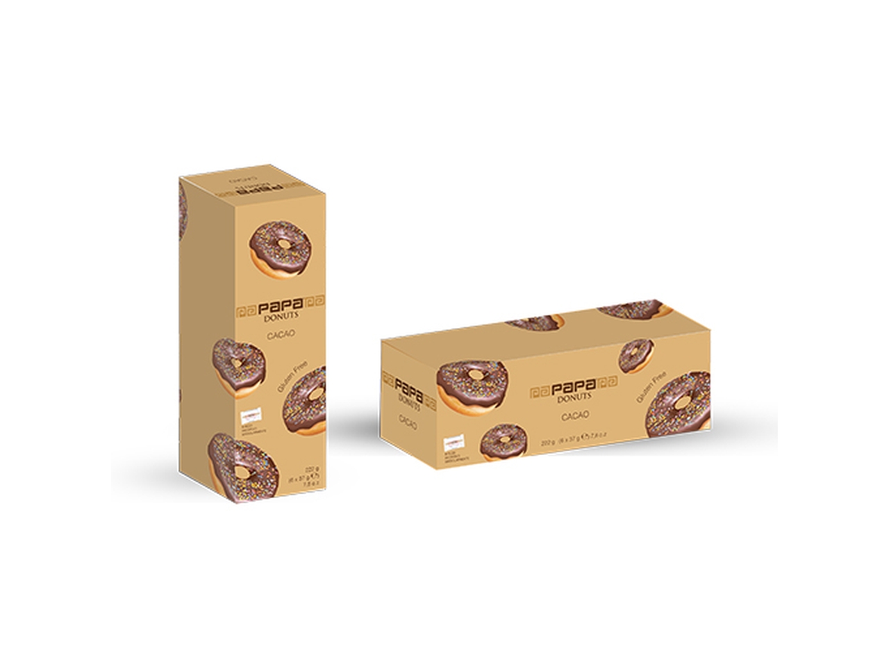 PAPA DONUTS CACAO ASTUCCIO DA 6 DONUTS 6CK300101