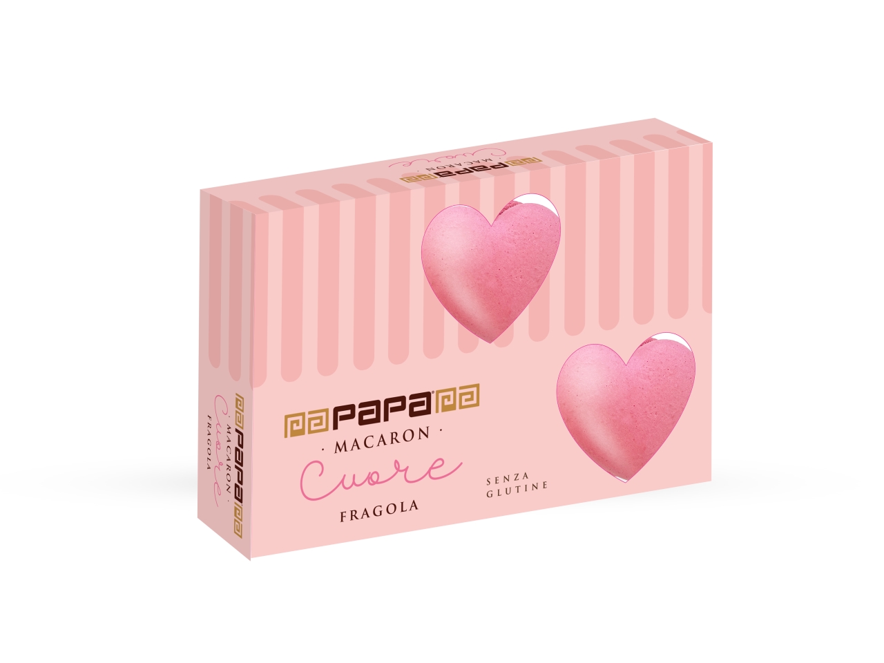 PAPA MACARON CUORE FRAGOLA SET 6PZ 78GR 1MC200401