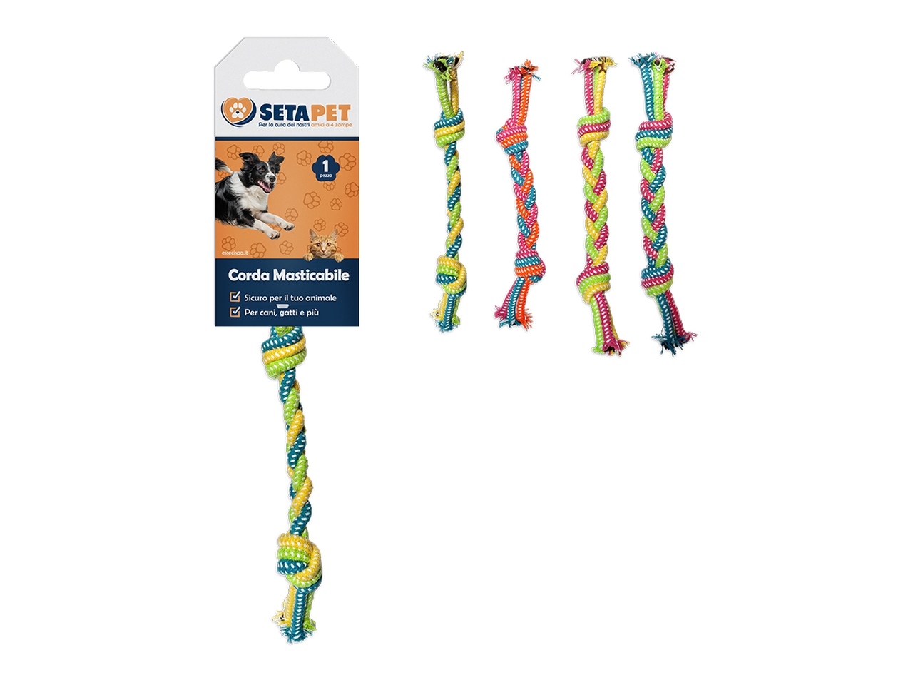 CORDA MASTICABILE PER CANI 30X4CM 03732